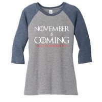 November is Coming Elect Conservatives Election Women's Tri-Blend 3/4-Sleeve Raglan Shirt