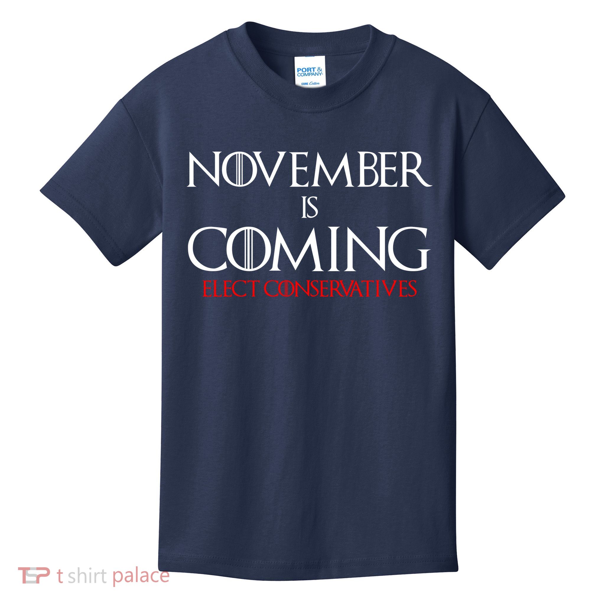 November is Coming Elect Conservatives Election Kids T-Shirt