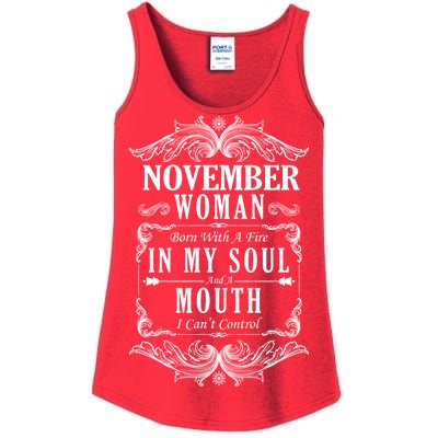 November Woman Funny Birthday Ladies Essential Tank