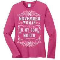 November Woman Funny Birthday Ladies Long Sleeve Shirt