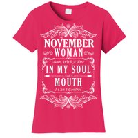 November Woman Funny Birthday Women's T-Shirt