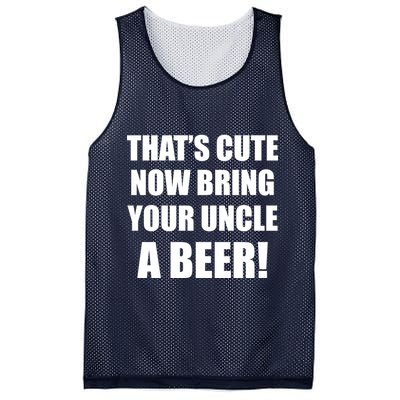 Now Bring Your Uncle a Beer Mesh Reversible Basketball Jersey Tank