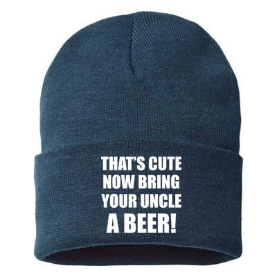 Now Bring Your Uncle a Beer Sustainable Knit Beanie
