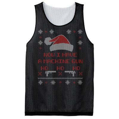 Now I Have A Machine Gun Ho HJo Ho X-Mas Mesh Reversible Basketball Jersey Tank