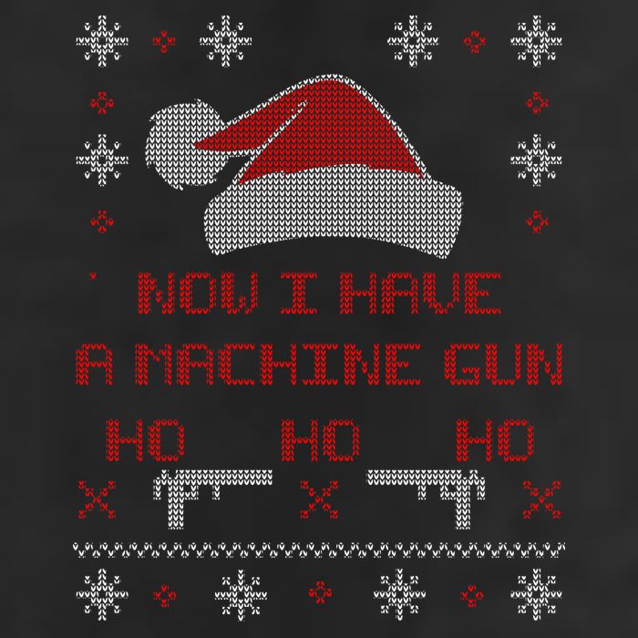 Now I Have A Machine Gun Ho HJo Ho X-Mas Golf Towel