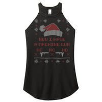 Now I Have A Machine Gun Ho HJo Ho X-Mas Women's Perfect Tri Rocker Tank