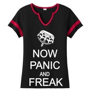 Now Panic and Freak Out Ladies Halftime Notch Neck Tee