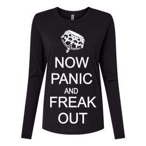 Now Panic and Freak Out Womens Cotton Relaxed Long Sleeve T-Shirt