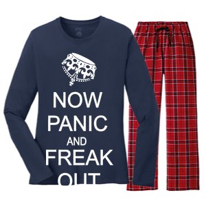 Now Panic and Freak Out Women's Long Sleeve Flannel Pajama Set 