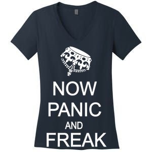 Now Panic and Freak Out Women's V-Neck T-Shirt