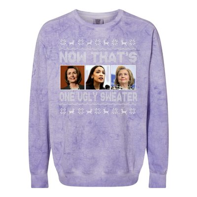 Now That's One Ugly Christmas Sweater Colorblast Crewneck Sweatshirt