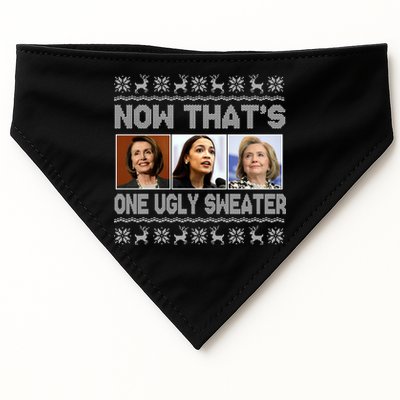 Now That's One Ugly Christmas Sweater USA-Made Doggie Bandana