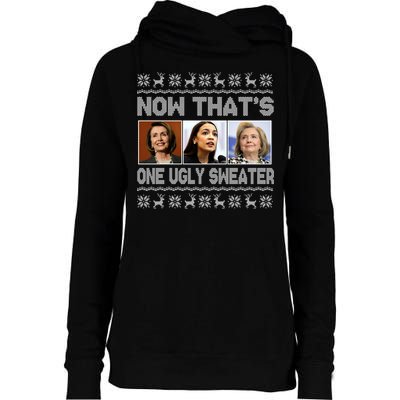 Now That's One Ugly Christmas Sweater Womens Funnel Neck Pullover Hood