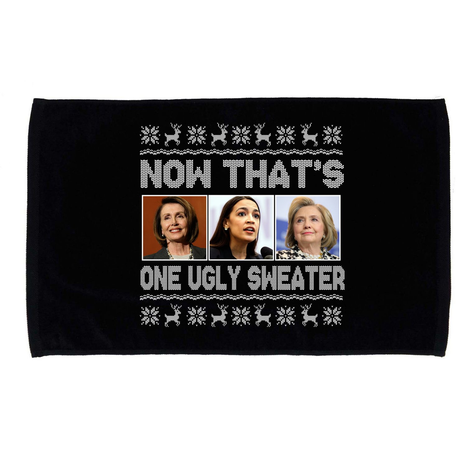 Now That's One Ugly Christmas Sweater Microfiber Hand Towel