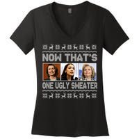 Now That's One Ugly Christmas Sweater Women's V-Neck T-Shirt
