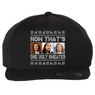 Now That's One Ugly Christmas Sweater Wool Snapback Cap