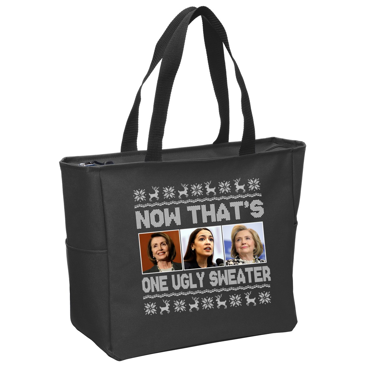 Now That's One Ugly Christmas Sweater Zip Tote Bag