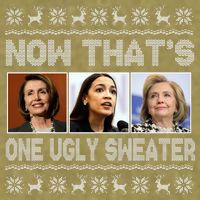 Now That's One Ugly Christmas Sweater Garment-Dyed Women's Muscle Tee