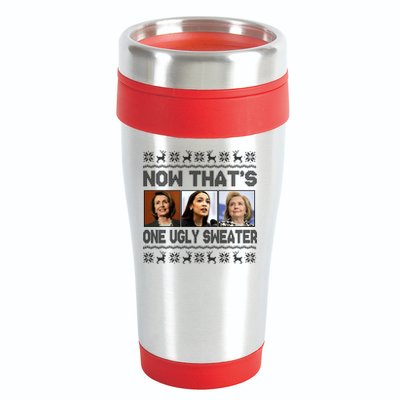 Now That's One Ugly Christmas Sweater 16oz Travel Tumbler
