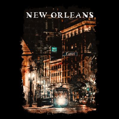 New Orleans Watercolor T-Shirt