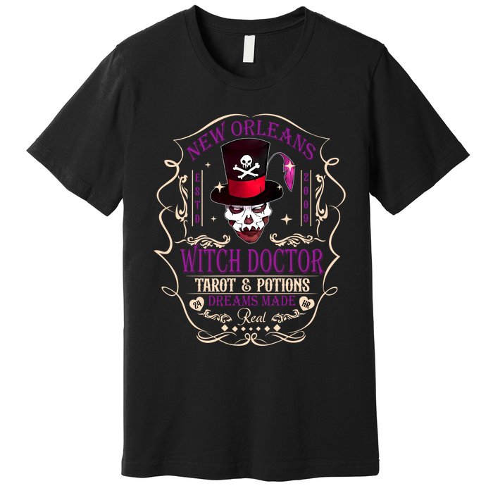 New Orleans Witch Doctor Dr Facilier Villain Premium T-Shirt