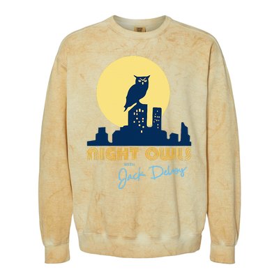 Night Owls With Jack Delroy Colorblast Crewneck Sweatshirt