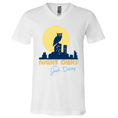 Night Owls With Jack Delroy V-Neck T-Shirt