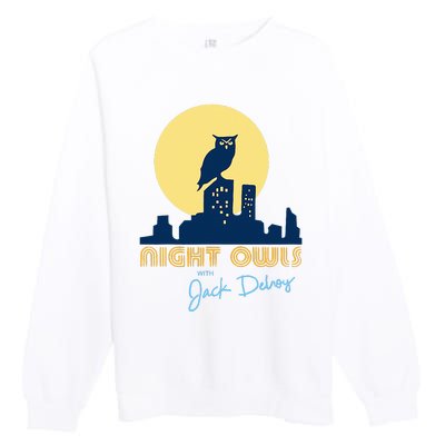 Night Owls With Jack Delroy Premium Crewneck Sweatshirt