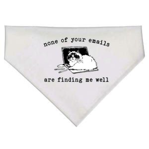 None Of Your Emails Are Finding Me Well Cat Funny USA-Made Doggie Bandana