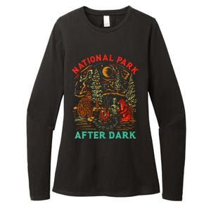 National Park After Dark Funny Womens CVC Long Sleeve Shirt