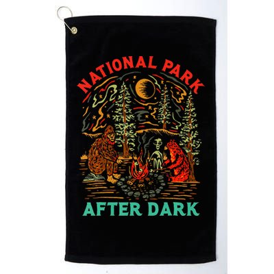 National Park After Dark Funny Golf Towel