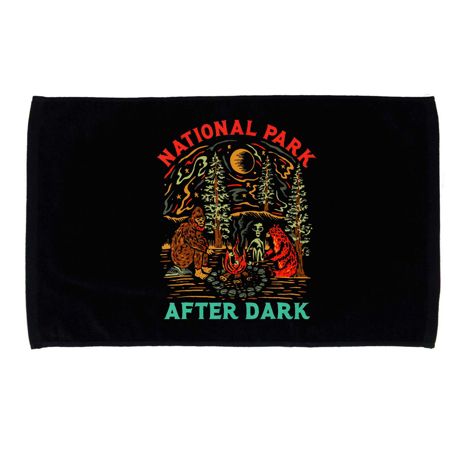 National Park After Dark Funny Microfiber Hand Towel