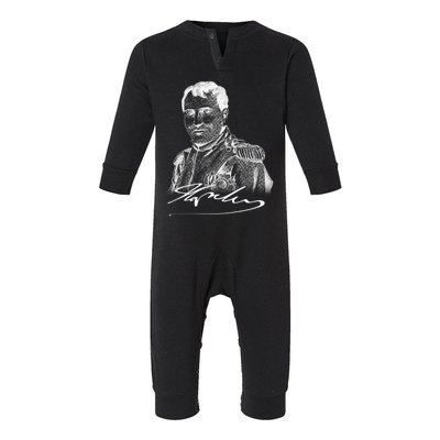 Napoleon Portrait And Signature Infant Fleece One Piece