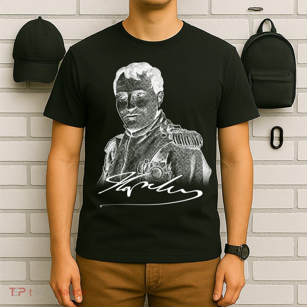 Napoleon Portrait And Signature T-Shirt