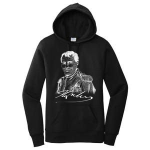 Napoleon Portrait And Signature Women's Pullover Hoodie