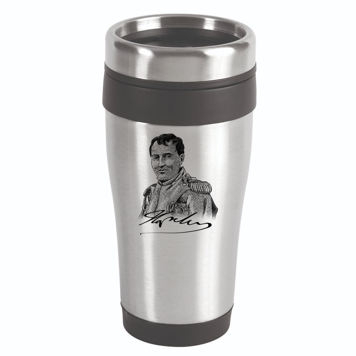 Napoleon Portrait And Signature 16oz Travel Tumbler