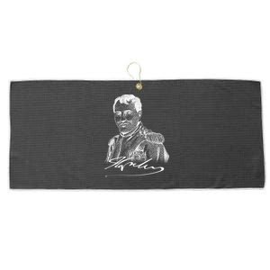 Napoleon Portrait And Signature Large Microfiber Waffle Golf Towel