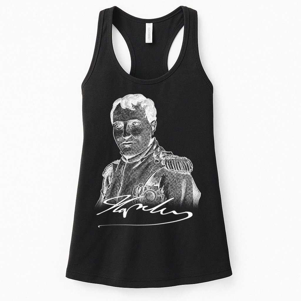 Napoleon Portrait And Signature Womens Tank Top