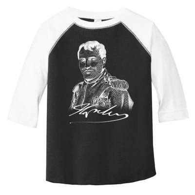 Napoleon Portrait And Signature Toddler Fine Jersey T-Shirt