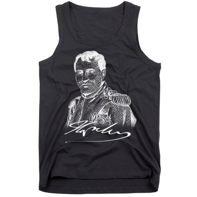 Napoleon Portrait And Signature Tank Top