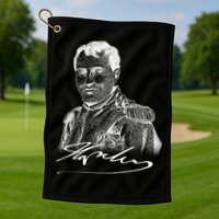 Napoleon Portrait And Signature Golf Towel
