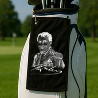 Napoleon Portrait And Signature Golf Towel