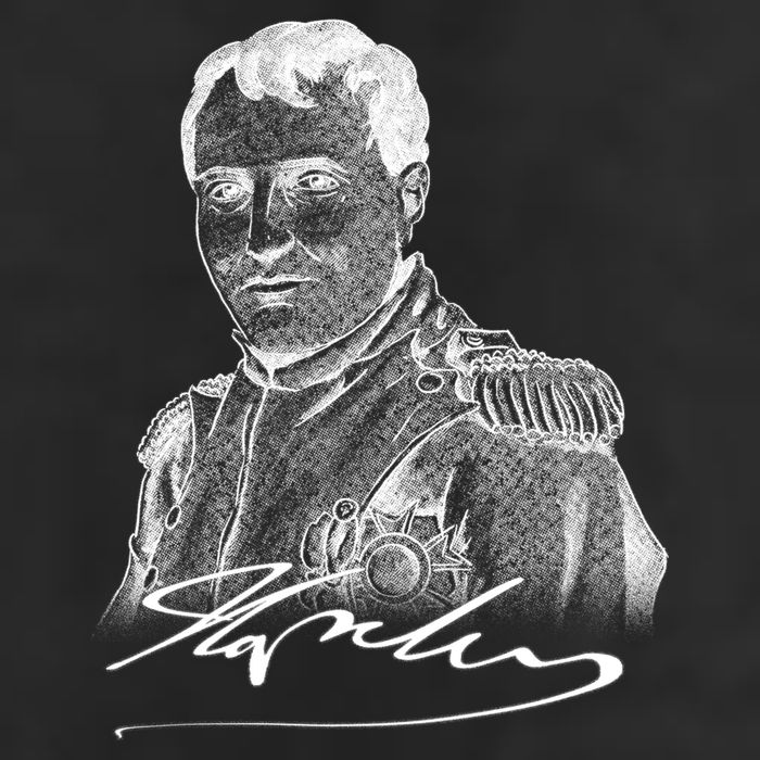 Napoleon Portrait And Signature Golf Towel