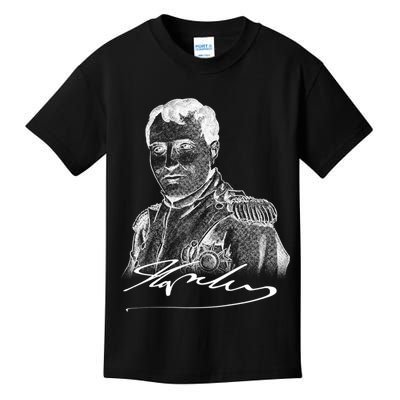 Napoleon Portrait And Signature Kids T-Shirt