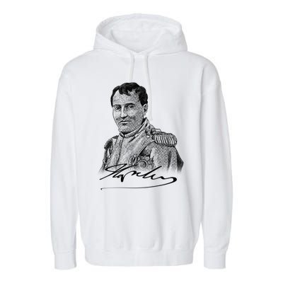 Napoleon Portrait And Signature Garment-Dyed Fleece Hoodie