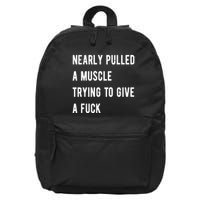 Nearly Pulled A Muscle Trying To Give A F 16 in Basic Backpack