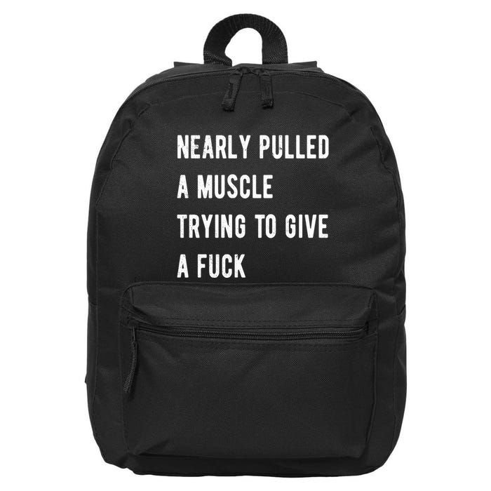 Nearly Pulled A Muscle Trying To Give A F 16 in Basic Backpack