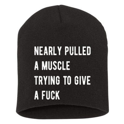 Nearly Pulled A Muscle Trying To Give A F Short Acrylic Beanie