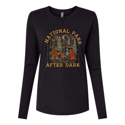 National Park After Dark Womens Cotton Relaxed Long Sleeve T-Shirt