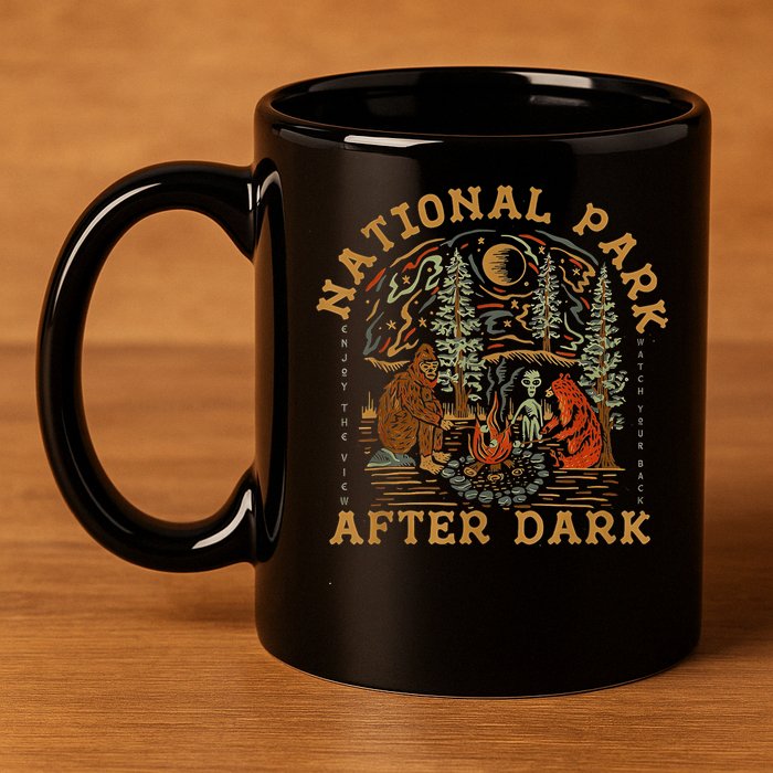 National Park After Dark 11oz C Handle Ceramic Mug